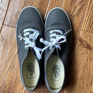 Vans Gray Lace Up Sneakers